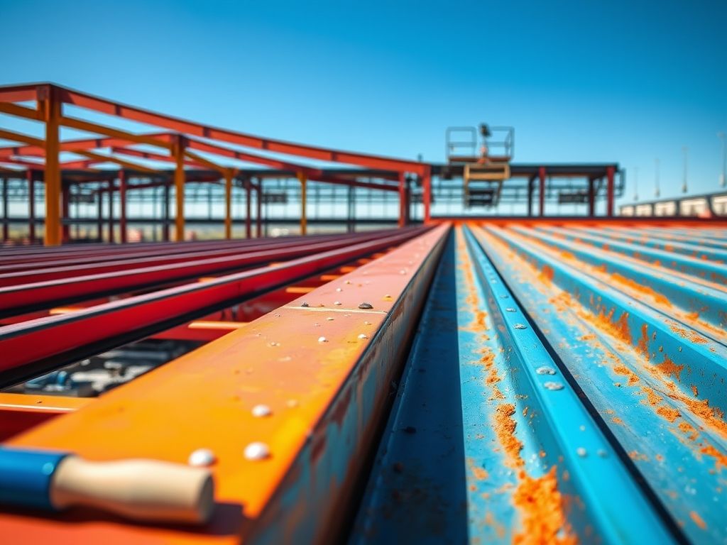 Pintura de Estruturas de Aço para Coberturas: A Importância da Manutenção Industrial