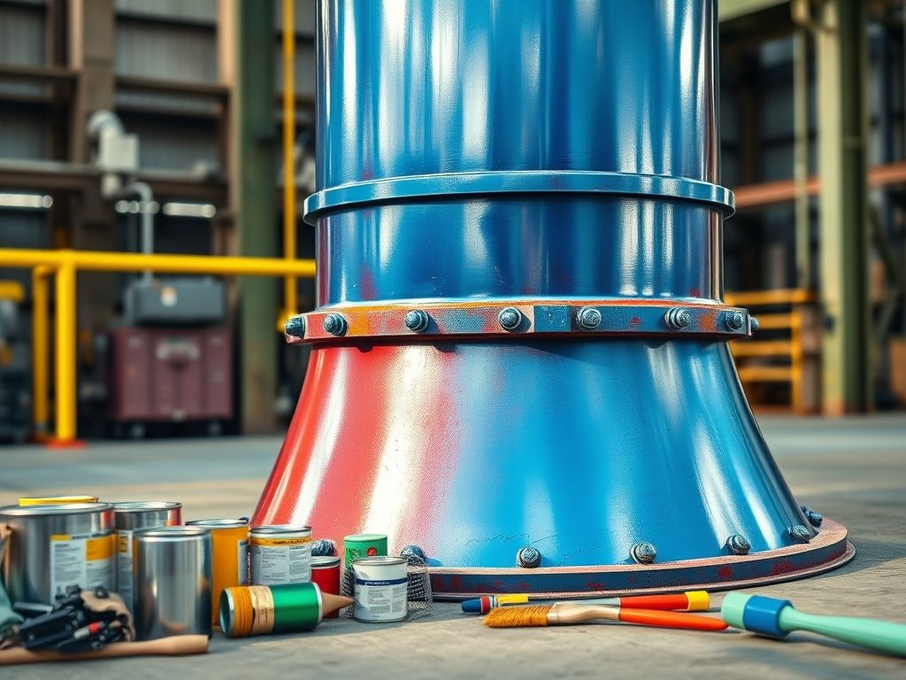 Pintura de Estruturas de Aço para Chaminés: A Importância da Manutenção Industrial